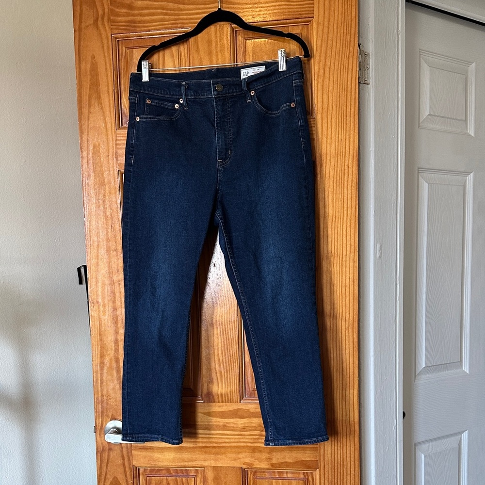 Women’s GAP Vintage Slim High Rise Dark  Wash Jeans 32/14 Short